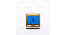 Терморегулятор RTC E91.716 золотистый цвет рамки